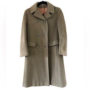 Vintage Ultima 100% Cashmere Coat Tailored by Mr. Vincent Camel Color Silk Lined